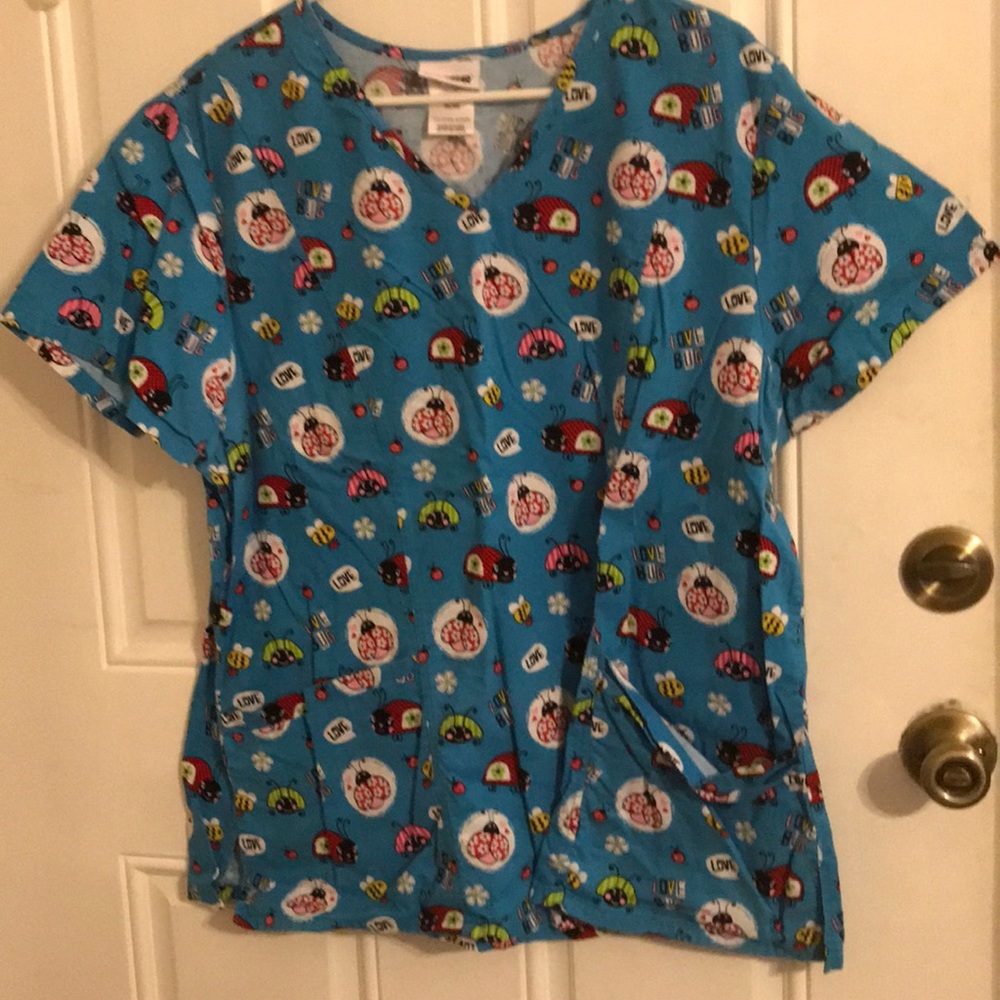 Ladybug Scrub Top
